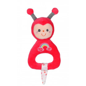 Rainbow Ladybug Rattle - 15 cm