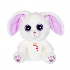 Sweet Candy Pets lapin blanc mauve - 25 cm