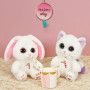 Sweet Candy Pets lapin blanc rose - 25 cm