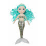 Sirène "Océana" - 30 cm  - cheveux vert d'eau
