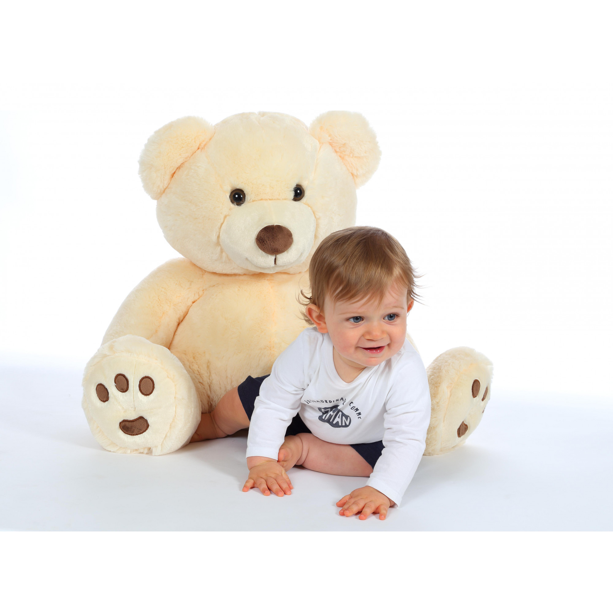 Patachon bear cream - 80 cm