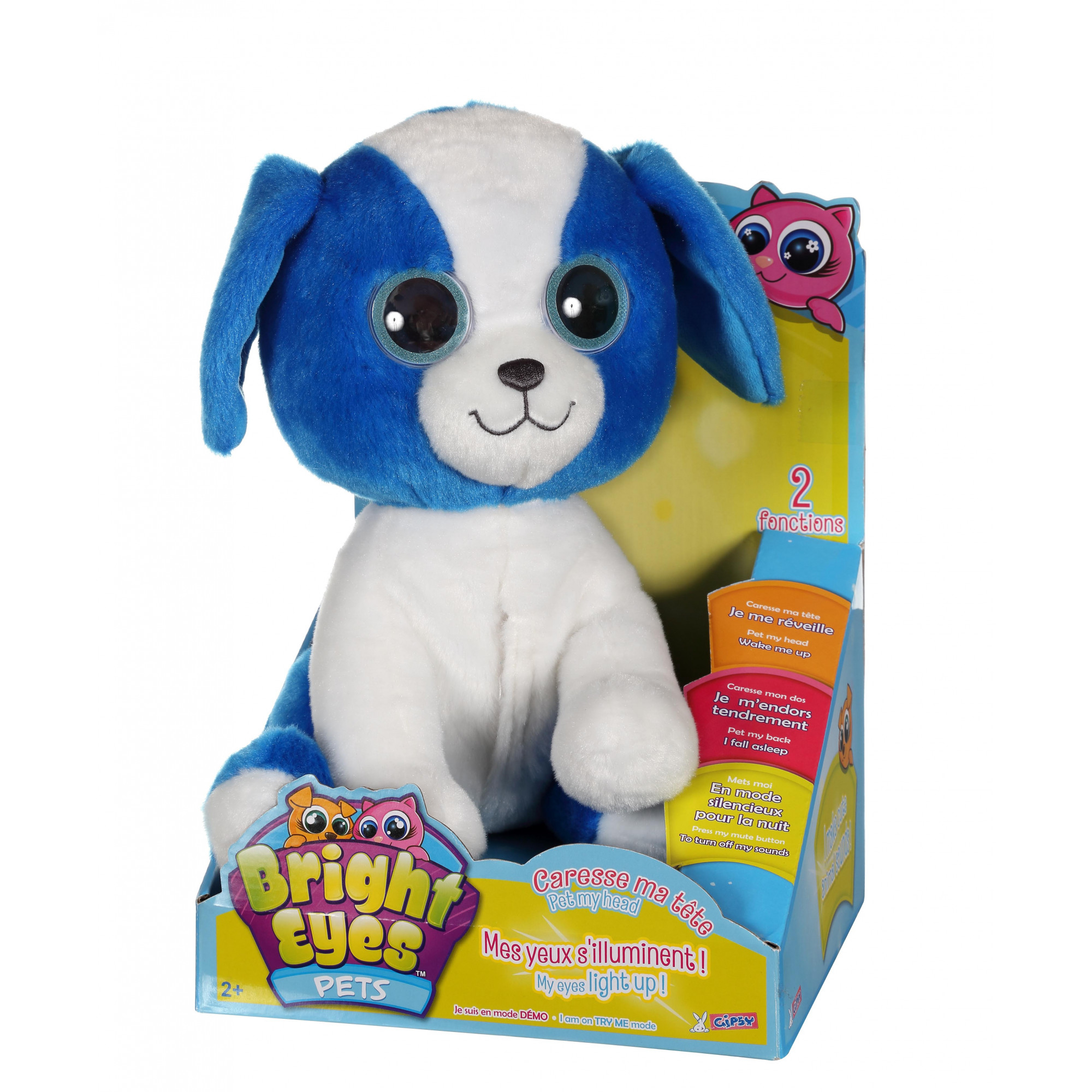 peluche chat interactif bright eyes pets - Peluche
