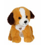 Chien Mimi dogs sonore marron clair et marron foncé - 18 cm