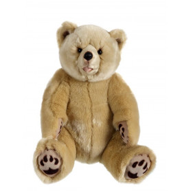 Grizzly bear sitting beige - 42 cm
