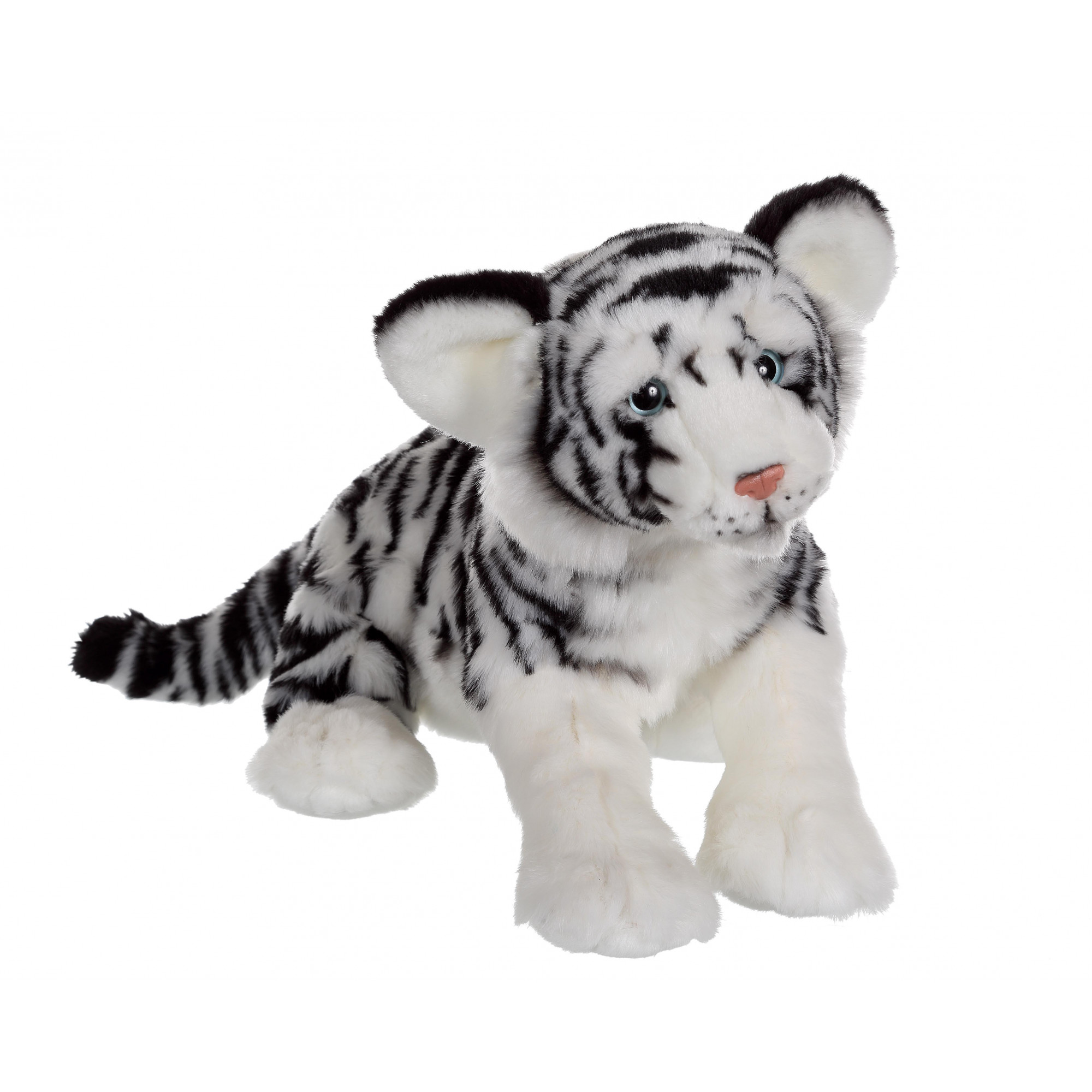 Lying down Big Cat 30 cm - White Tiger