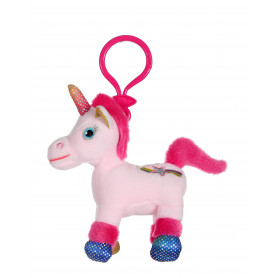 Licorne Lica Bella porte-clés rose - 10 cm