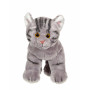 Chat Floppikitty - gris 22 cm