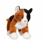 Chat Floppikitty - roux, noir et blanc 22 cm