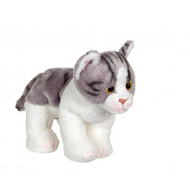 Floppikitty cat - grey and white 22 cm