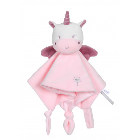 “Les p'tits féeriques” unicorn baby comforter - 24 cm