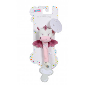 “Les p'tits féeriques” unicorn Dummy clip - 13 cm s/card