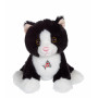 Dogz & kats sonores 18 cm - chat noir et blanc