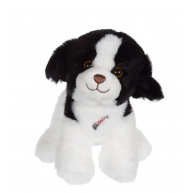 Dogz & kats sonores 18 cm - chien noir et blanc