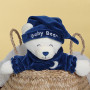 Ours Baby bear douceur bleu marine - 24 cm
