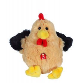 Les Pakidoo with sound 15 cm - beige rooster
