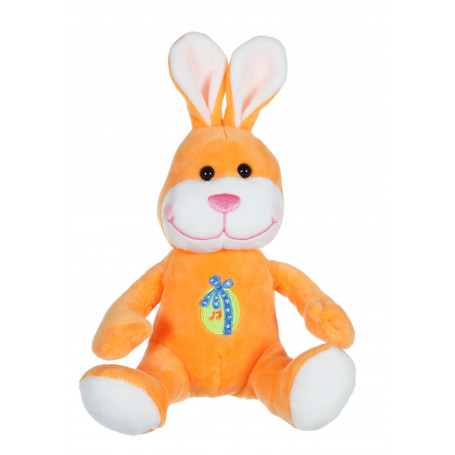 Musical Easter Friends 15 cm - orange rabbit