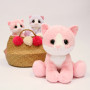 Puppy Eyes Pets Color chat rose - 22 cm