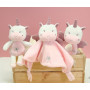 “Les p'tits féeriques” unicorn baby comforter - 24 cm