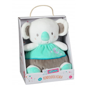 My green and white round Koala comforter - gift box