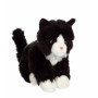 Black and white Mimiz cat - 28 cm