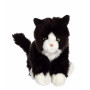Black and white Mimiz cat - 28 cm