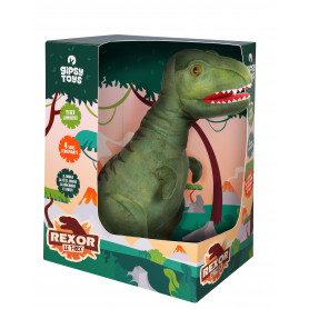 Rexor, le T-Rex à fonction vert 38 cm