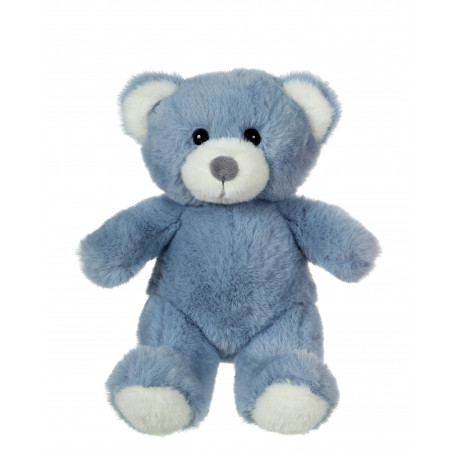 Blue Trendy Bear, cuddling bear, 15 cm