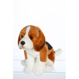 Realistic Sitting Dogs, beagle 25 cm