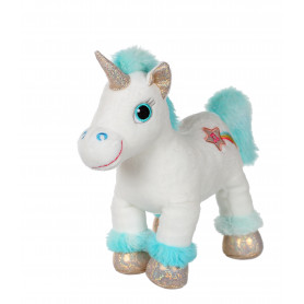 Lica bella plush, white and turquoise 22 cm