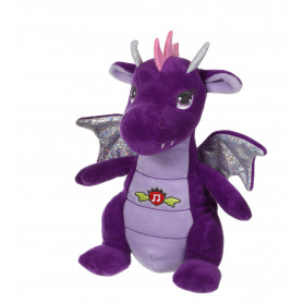 Dragon sonore, violet 17 cm
