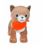 Fun kitties sonores, marron clair foulard orange