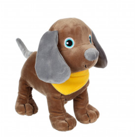 Fun puppies sonores, marron foulard jaune