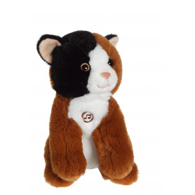 Cat Mimi cats sound black and brown - 18 cm