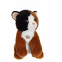 Chat Mimi cats sonore noir et marron - 18 cm