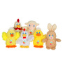 Easter Friends Sound Plush - Cream Rooster - 13 cm