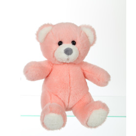 Pink Trendy Bear cuddling bear, 15 cm