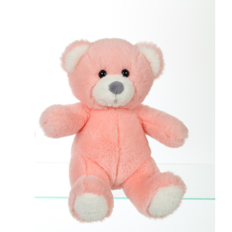 Pink Trendy Bear cuddling bear, 15 cm