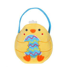 Colorful Egg Candy Basket - Yellow - 16 cm