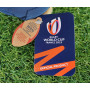 Ours Porte-clés Coupe du Monde de Rugby / Rugby World Cup France 2023 (RWC) - Peluche Officielle Sous Licence - 10 cm assis