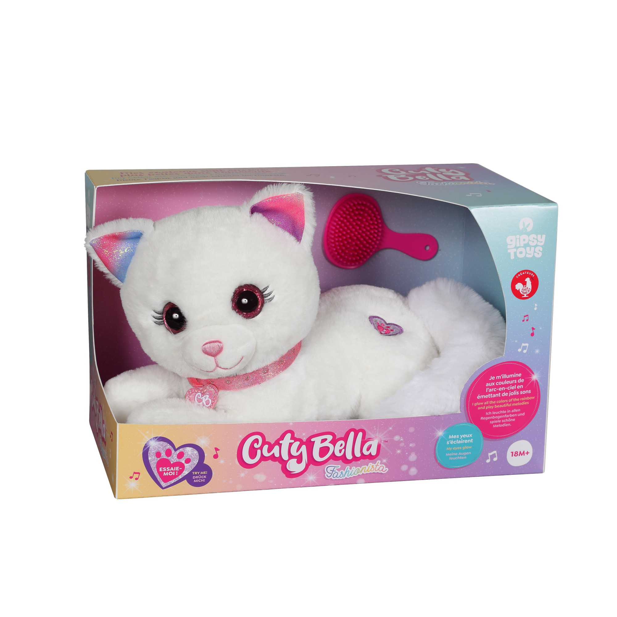 Gipsy Toys CUTY BELLA FASHIONISTA Chat Sonore et Lumineux 