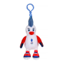 Rooster Keychain - French Paralympic Team - Official Licensed Plush - 10 cm seated