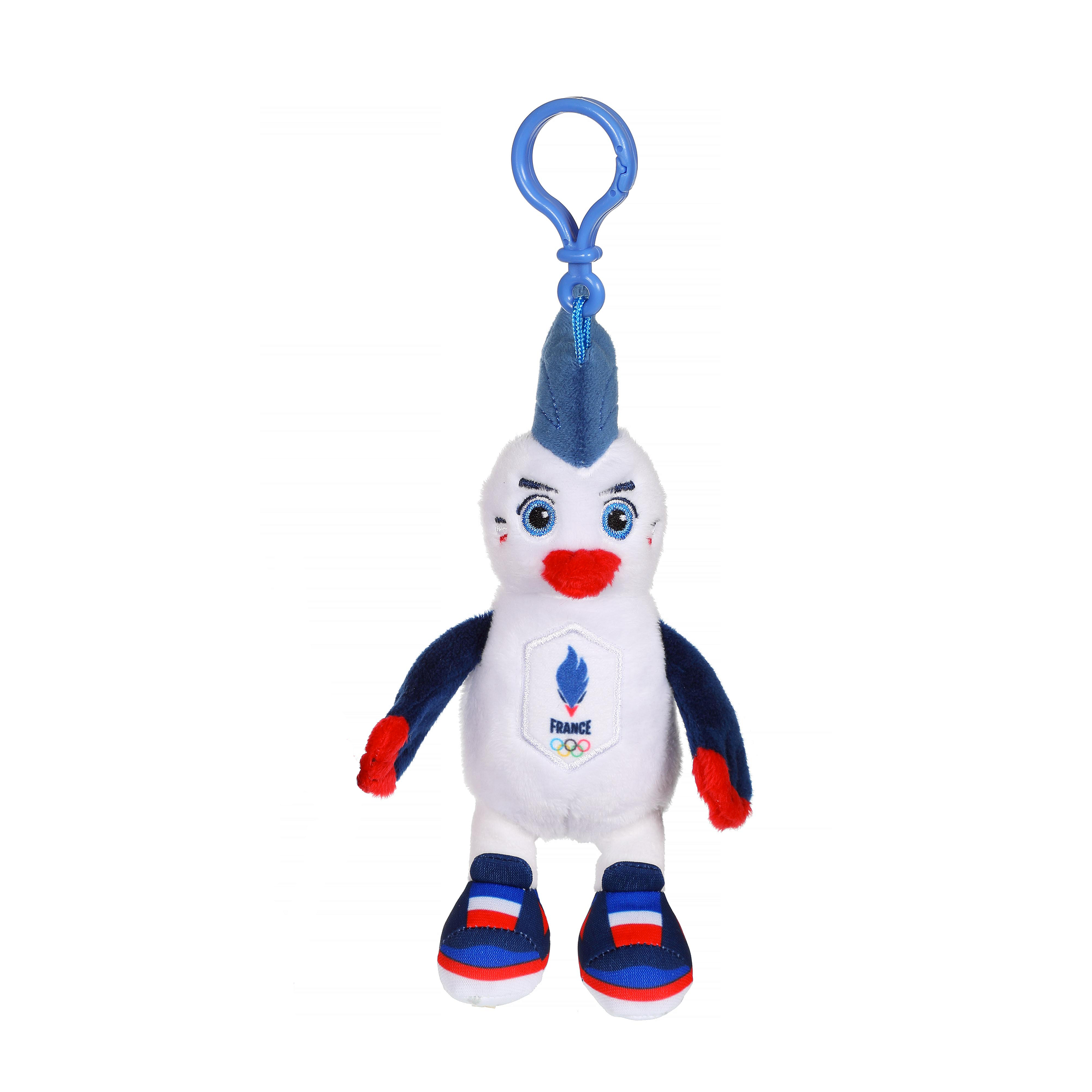 Rooster Keychain - French Olympic Team - Official Licensed Plush - 10 cm seated