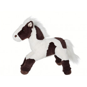 Brown and white sound horse - 40 cm