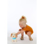 Puppy on a leash plush - Interactive dog - 20 cm