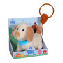Puppy on a leash plush - Interactive dog - 20 cm