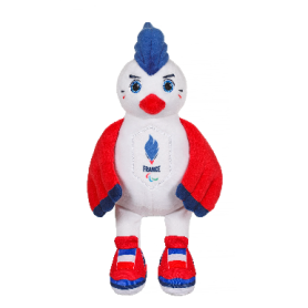 Rooster Plush - French Paralympic Team - Official Licensed Plush - 15 cm seated