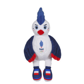 Rooster Plush - French Olympic Team - Official Licensed Plush - 24 cm seated