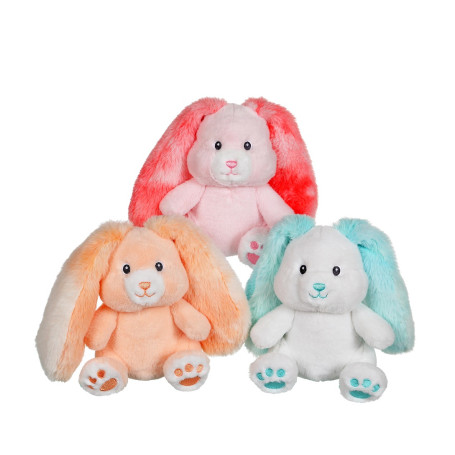 Peluche Lapin Fynn Fluffy NICI 24cm - Doudou Forest Magique En Matériau Recyclé
