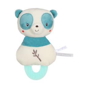 Plush Teething Comforter "Bamboo" Panda - 17 cm on card.