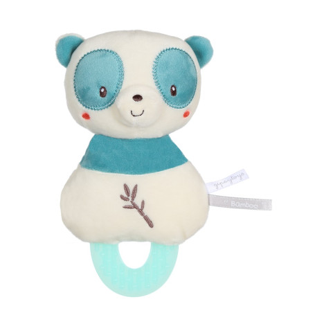 Plush Teething Comforter "Bamboo" Panda - 17 cm on card.